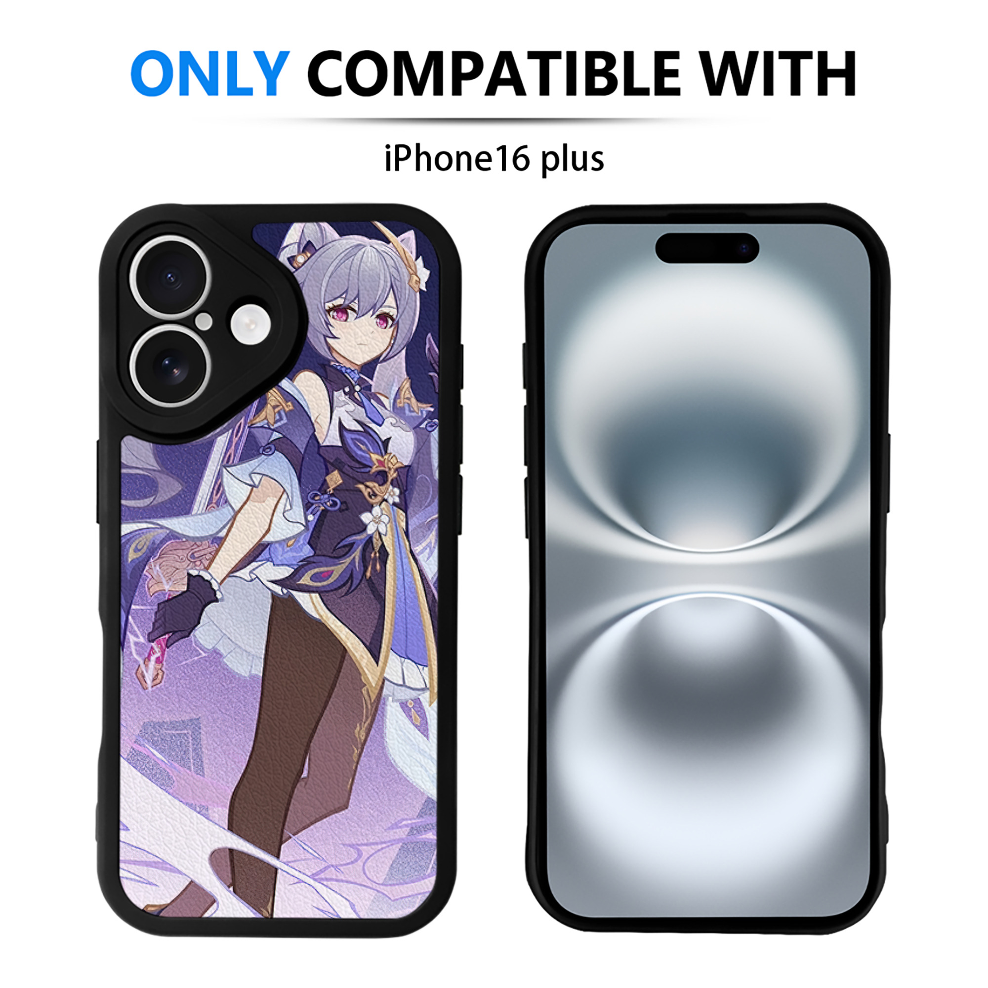 げんし神 genshin 【iPhone 16シリーズ対応】シリコンスマホケース（レザー調） 材質：シリコン